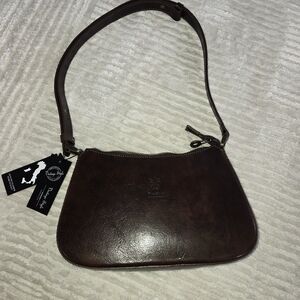 Brown Leather Shoulder Bag